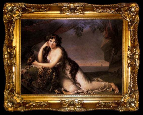 framed  BONE, Henry Lady Hamilton as a Bacchante, ta009-2